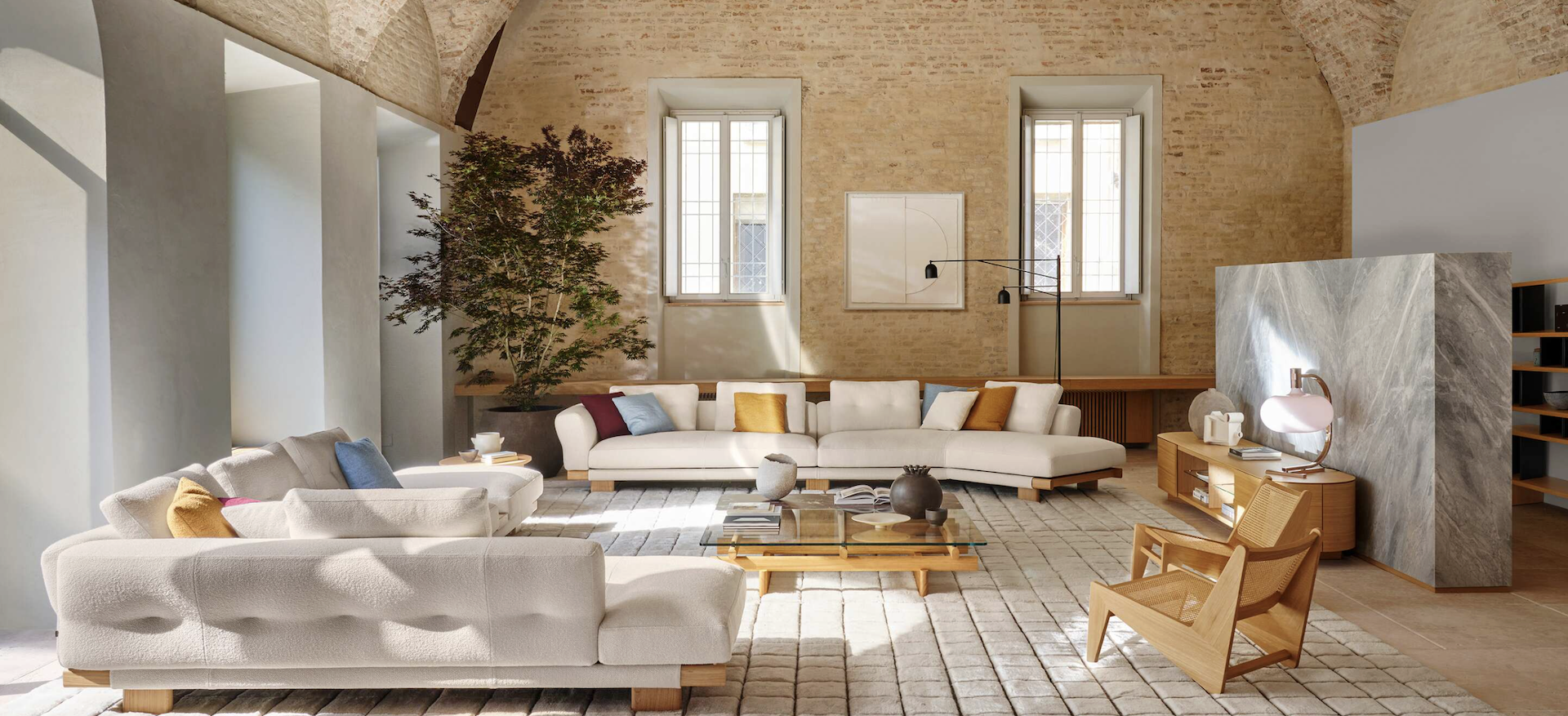 Cassina design furniture in the showroom of Loncin in Hasselt and Zoutleeuw, near Leuven