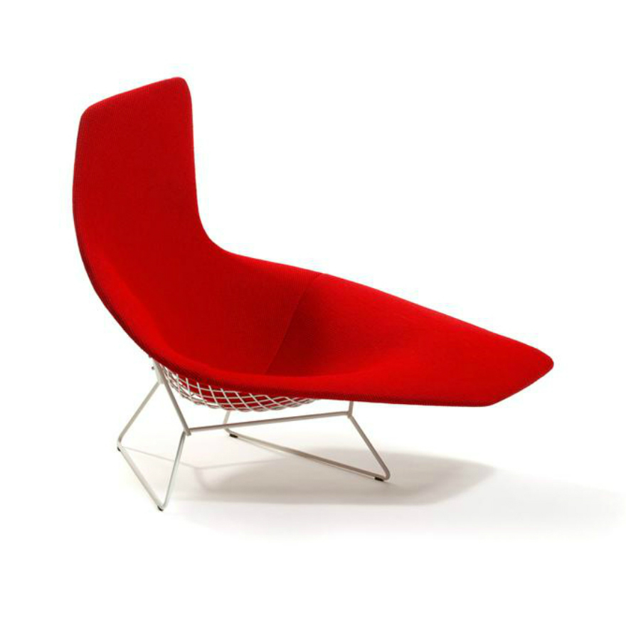 Knoll Bertoia Asymmetric Chaise, conçue par Harry Bertoia