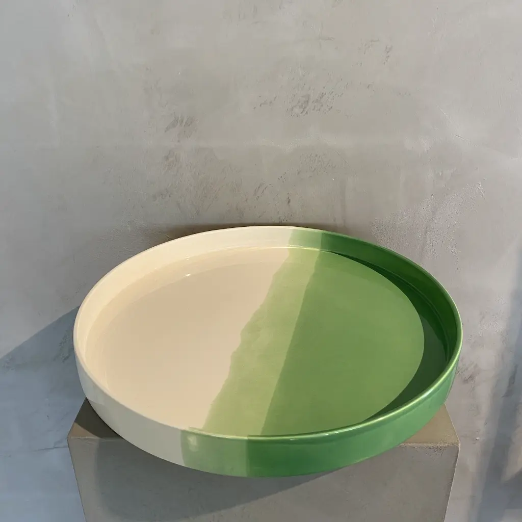 herringbone tray groen