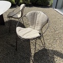 Wire chair + cushion